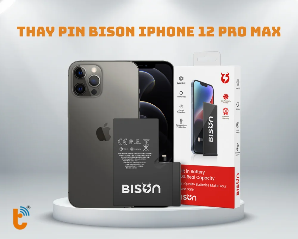 Thay pin Bison iPhone 12 Pro Max