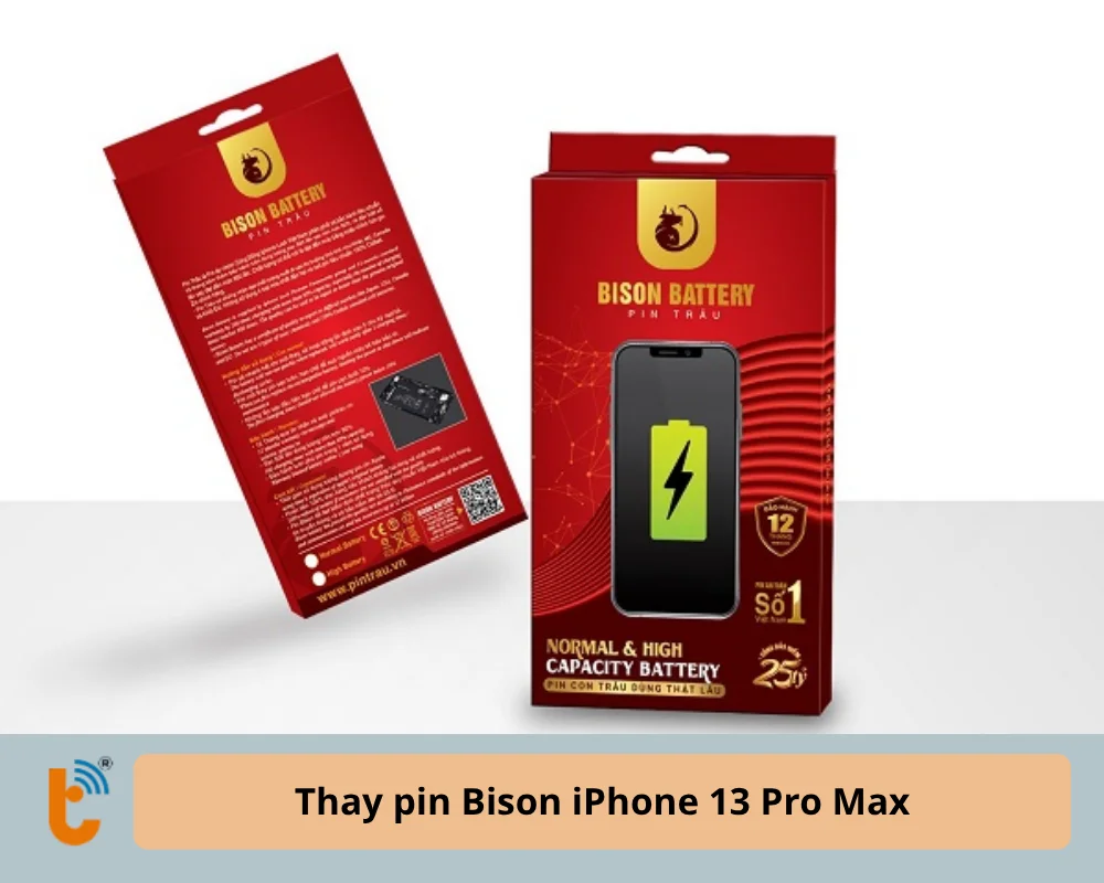 Thay pin Bison iPhone 13 Pro Max