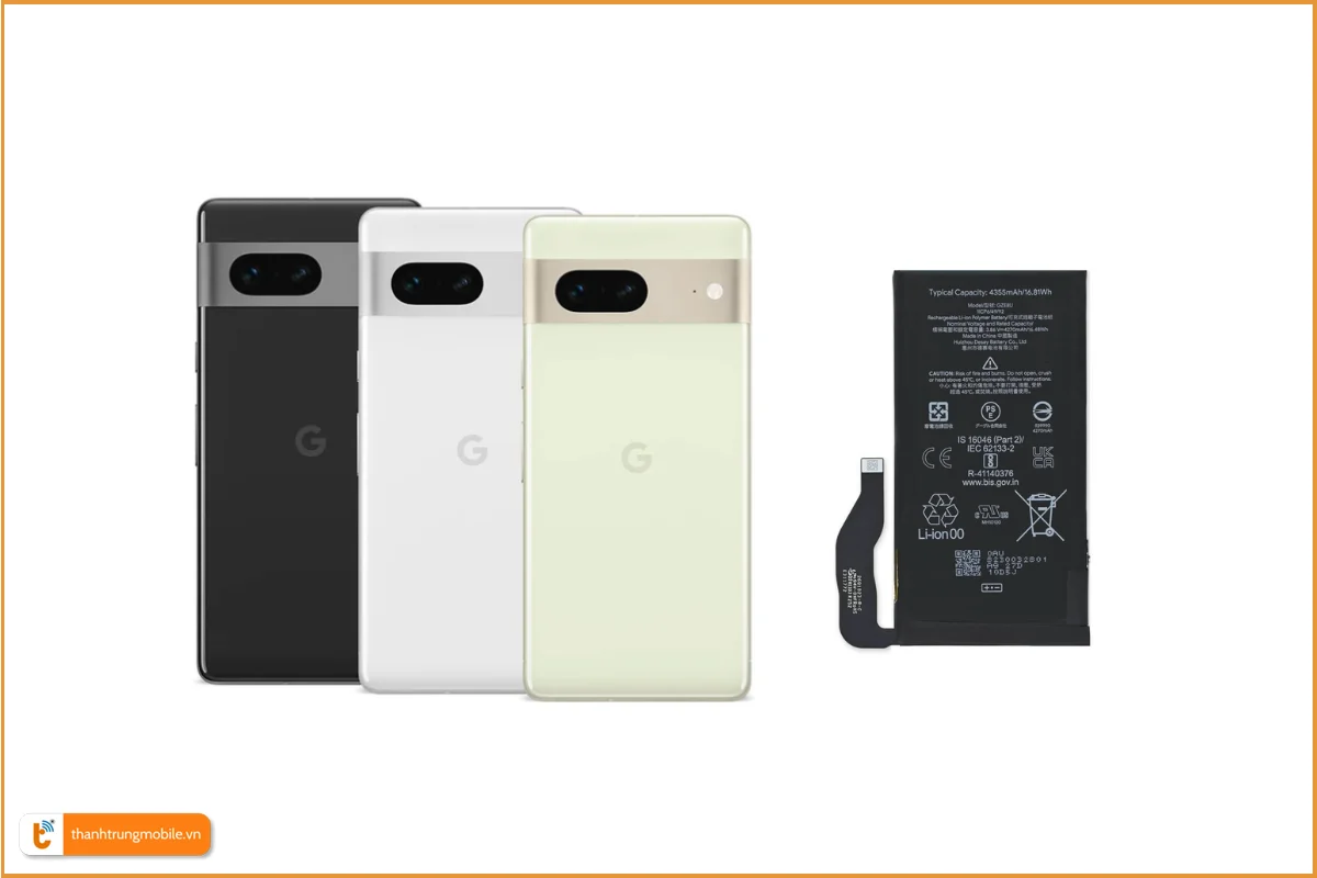 Thay pin Google Pixel 7 chính hãng, lấy ngay