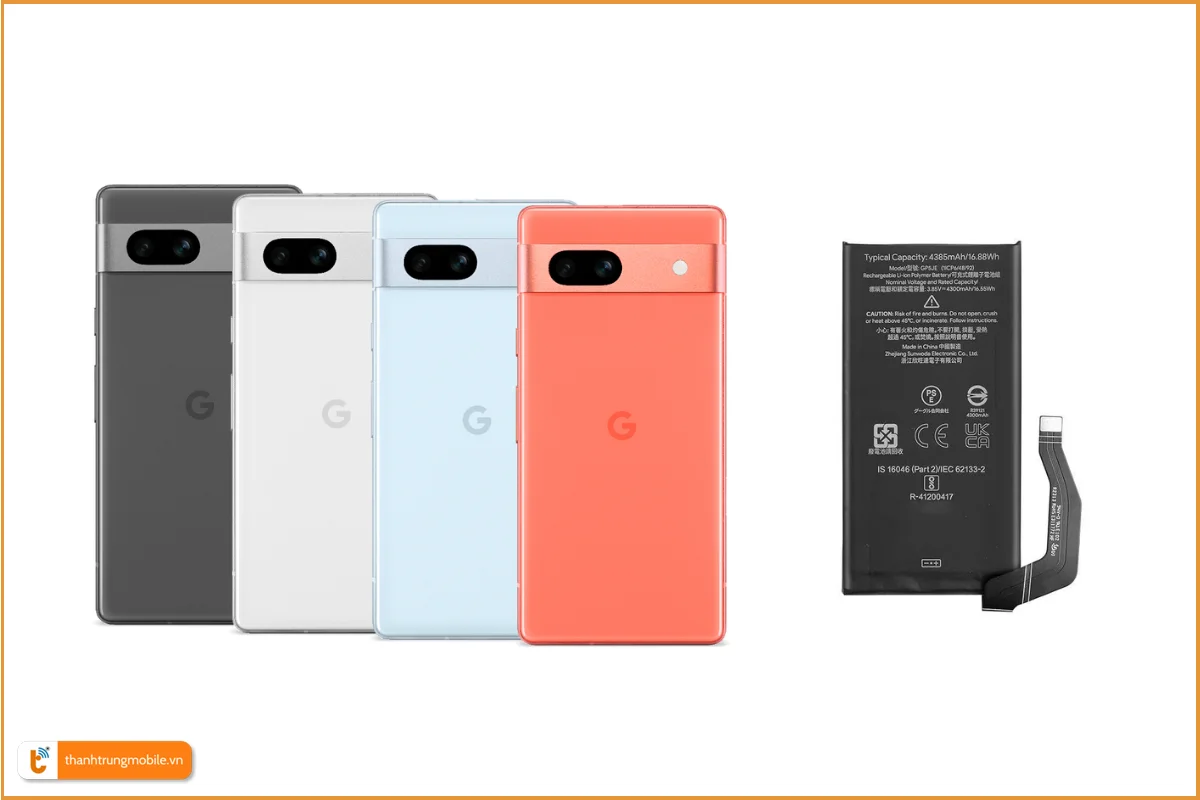 Thay pin Google Pixel 7A chính hãng, giá rẻ