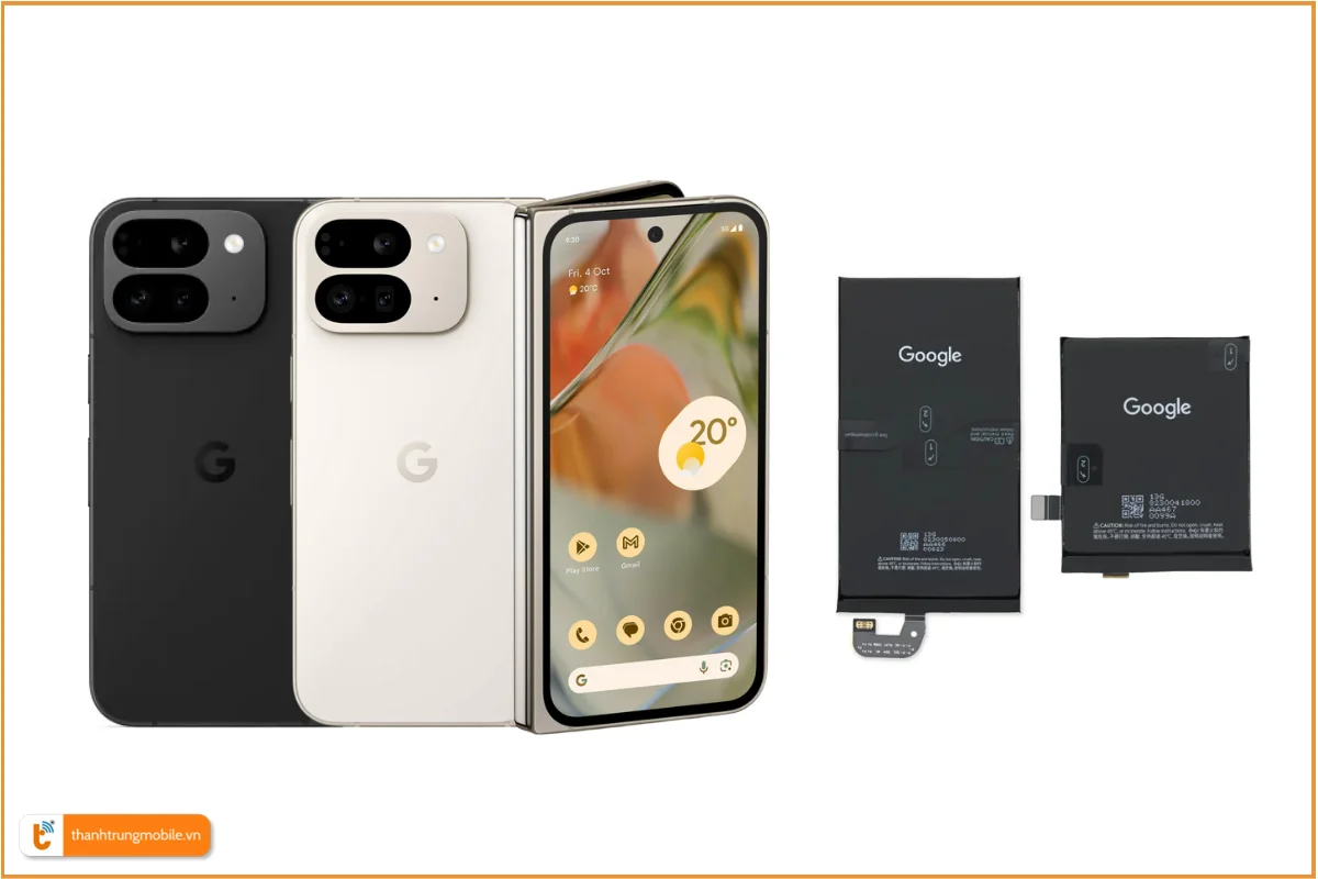 Thay pin Google Pixel 9 Pro Fold chính hãng, lấy ngay