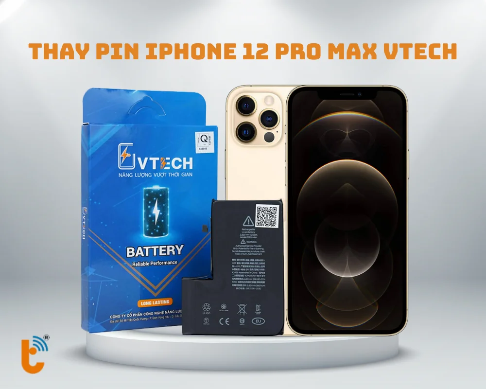 Thay pin iPhone 12 Pro Max Vtech