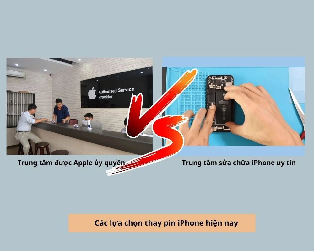 Các lựa chọn thay pin iPhone hiện nay