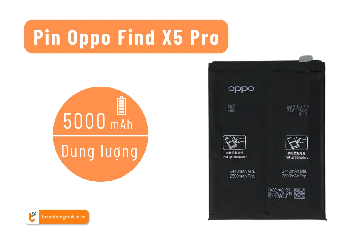 thay pin Oppo Find X5 Pro