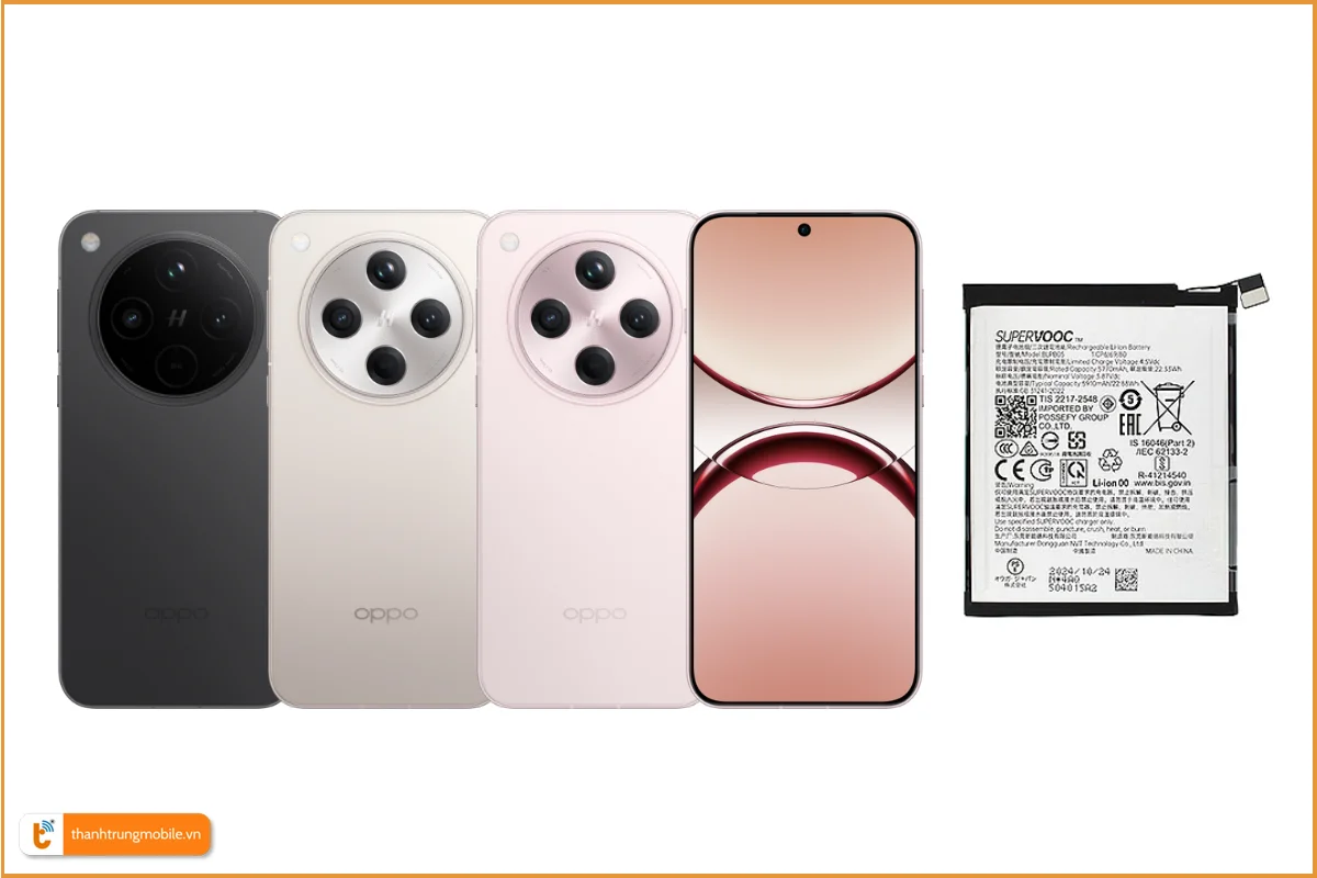 Thay pin Oppo Find X8 chính hãng, giá rẻ
