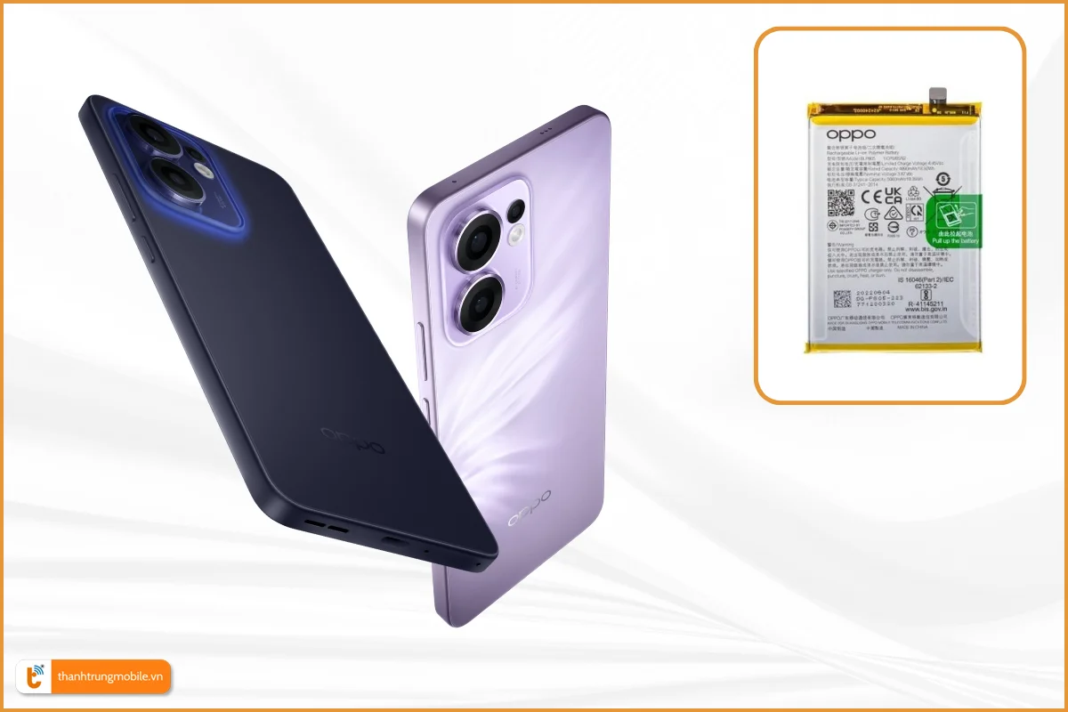 Thay pin OPPO Reno13 F chính hãng, lấy ngay