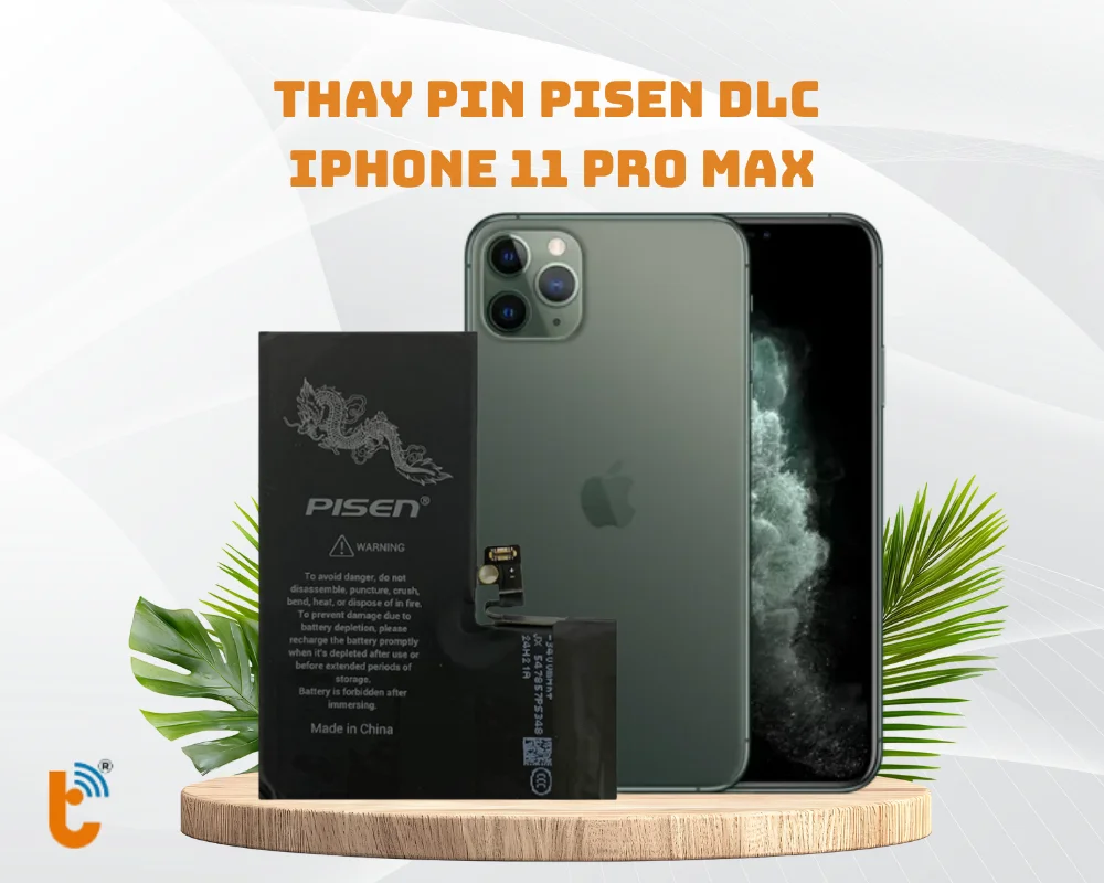 Thay pin Pisen DLC iPhone 11 Pro Max
