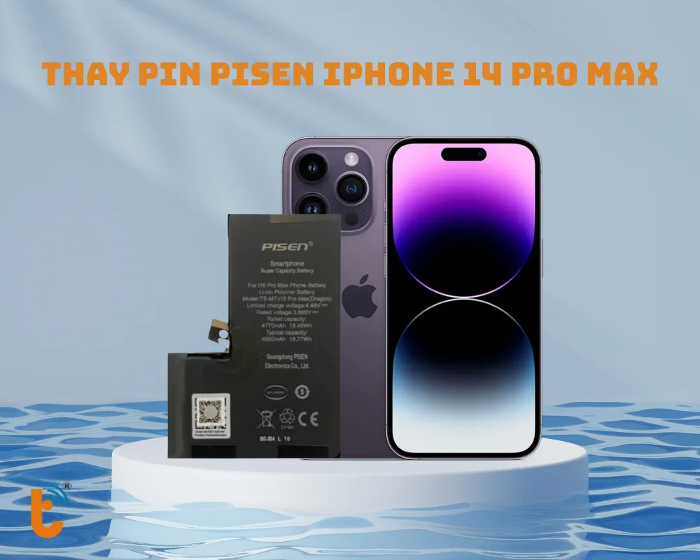Thay pin Pisen iPhone 14 Pro Max