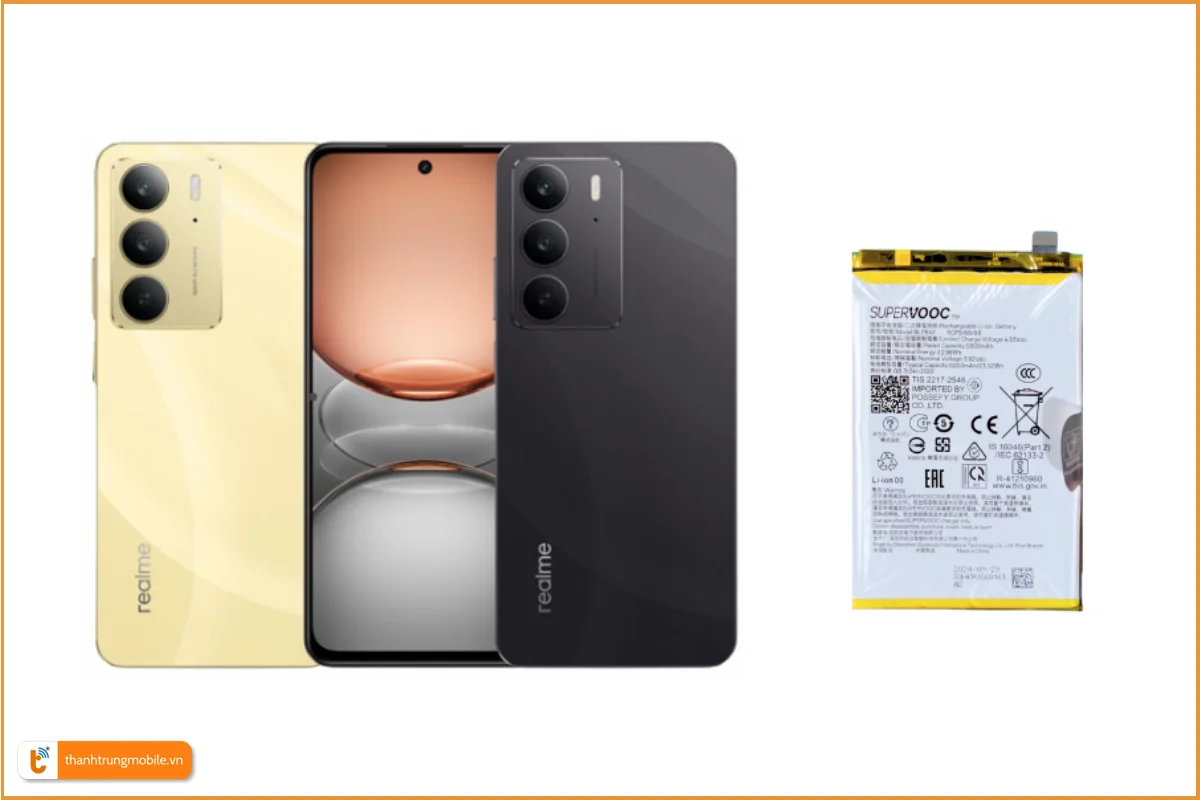 Thay pin Realme C75 chính hãng, giá rẻ