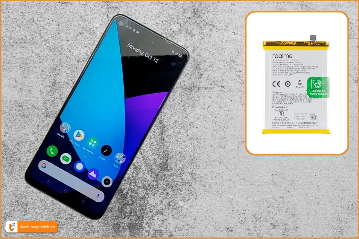 Thay pin Realme Narzo 10 chính hãng - Thành Trung Mobile