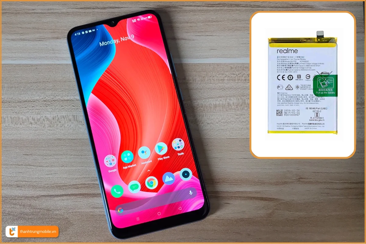 Thay pin Realme Narzo 30A chính hãng, nhanh chóng - Thành Trung Mobile