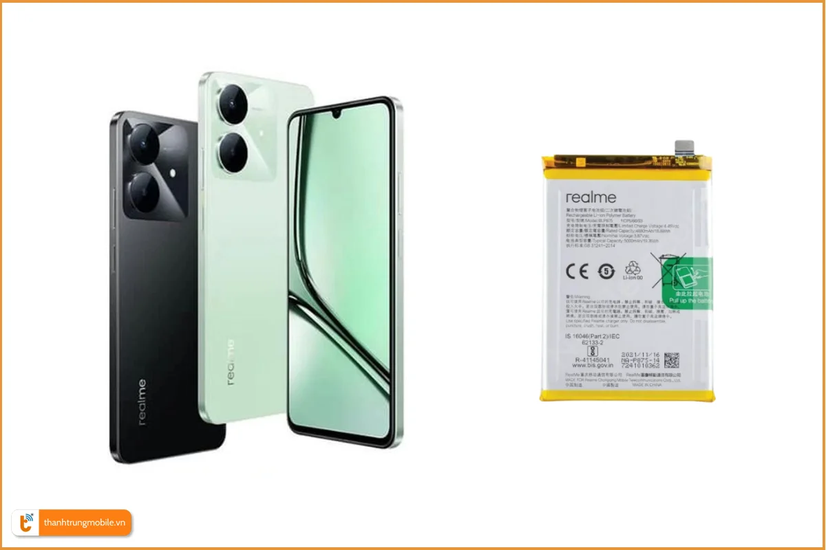 Thay pin Realme Note 60X chính hãng, giá rẻ