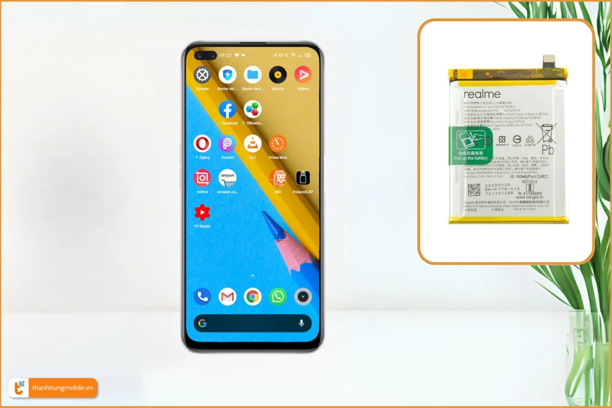 Thay pin Realme X3 chính hãng, giá rẻ - Thành Trung Mobile