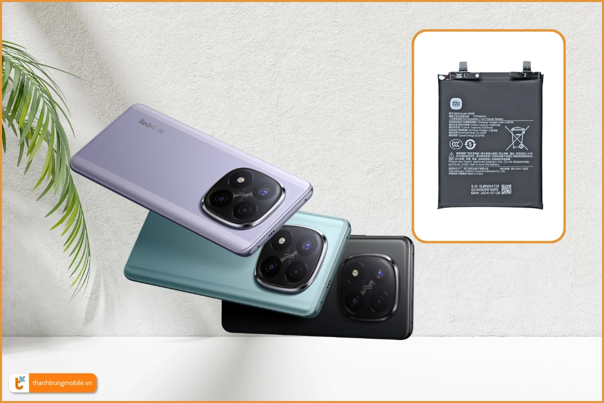 Thay pin Redmi Note 14 Pro Plus 5G chính hãng, giá rẻ