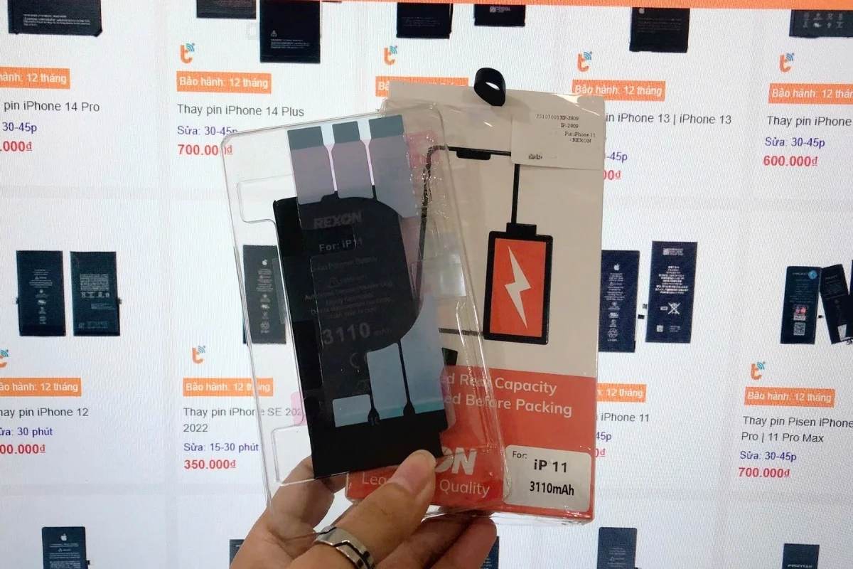 thay pin REXON iPhone 11 Pro