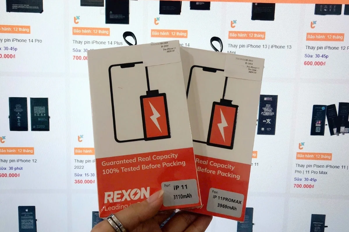 thay pin REXON iPhone 11