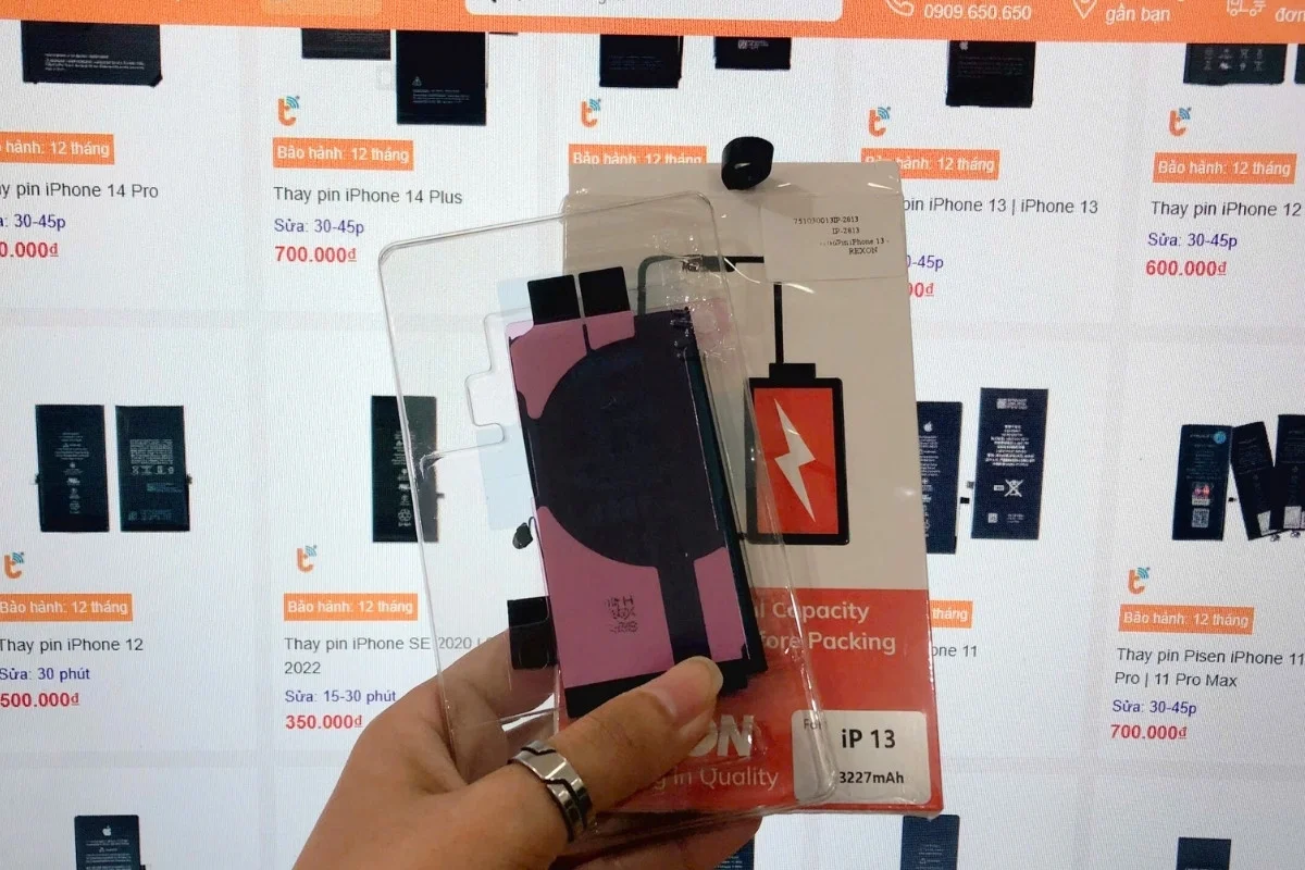 thay pin REXON iPhone 13 Pro