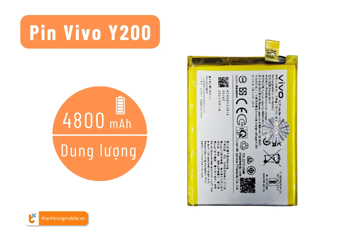 Thay pin Vivo Y200