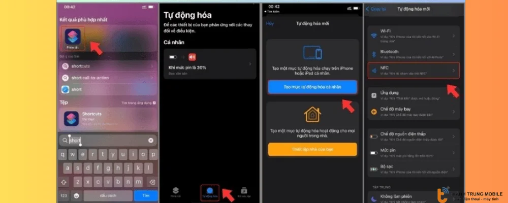 Thêm NFC vào danh sách tự động hóa