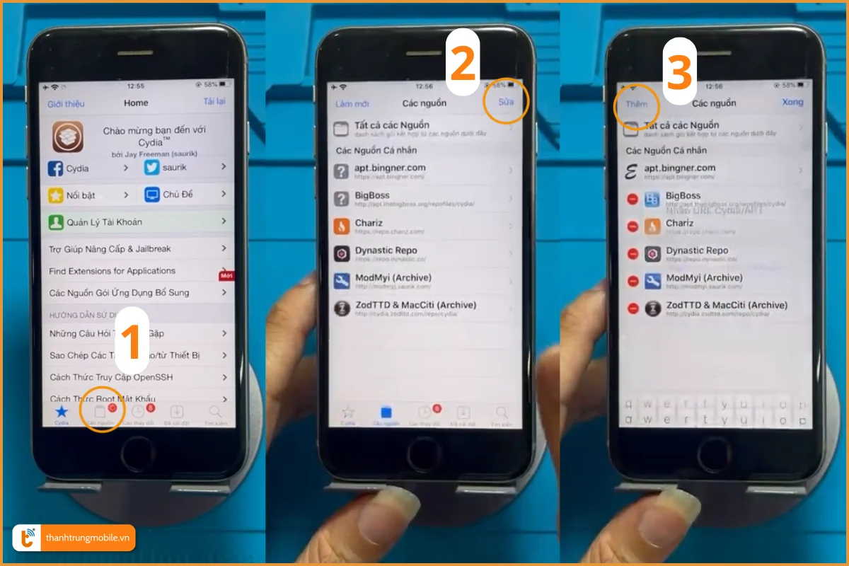 Thêm nguồn (Source) cho Cydia