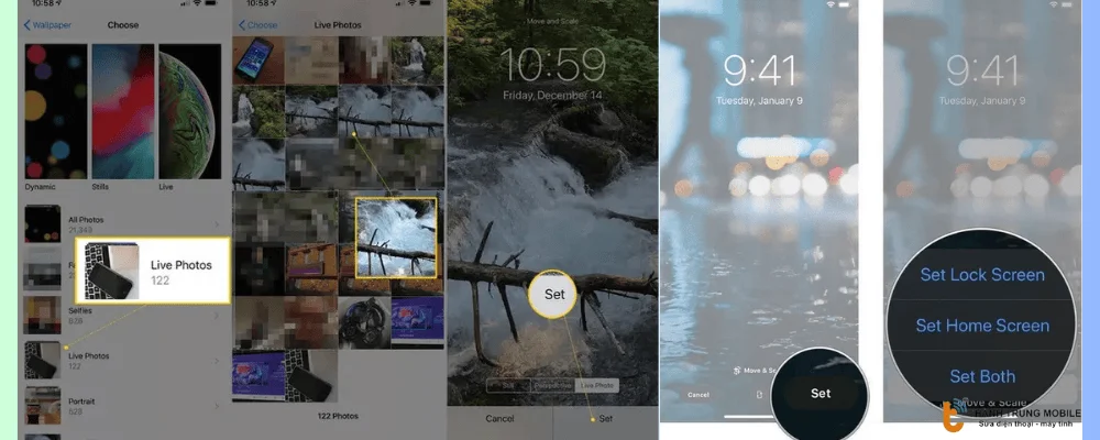 Thiết lập màn hình động