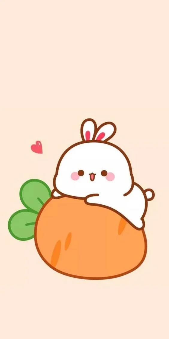 Thỏ cute bên carot