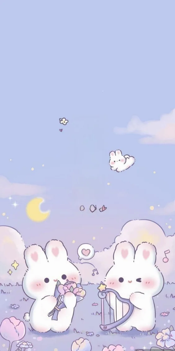 Hình nền thỏ mơ mộng