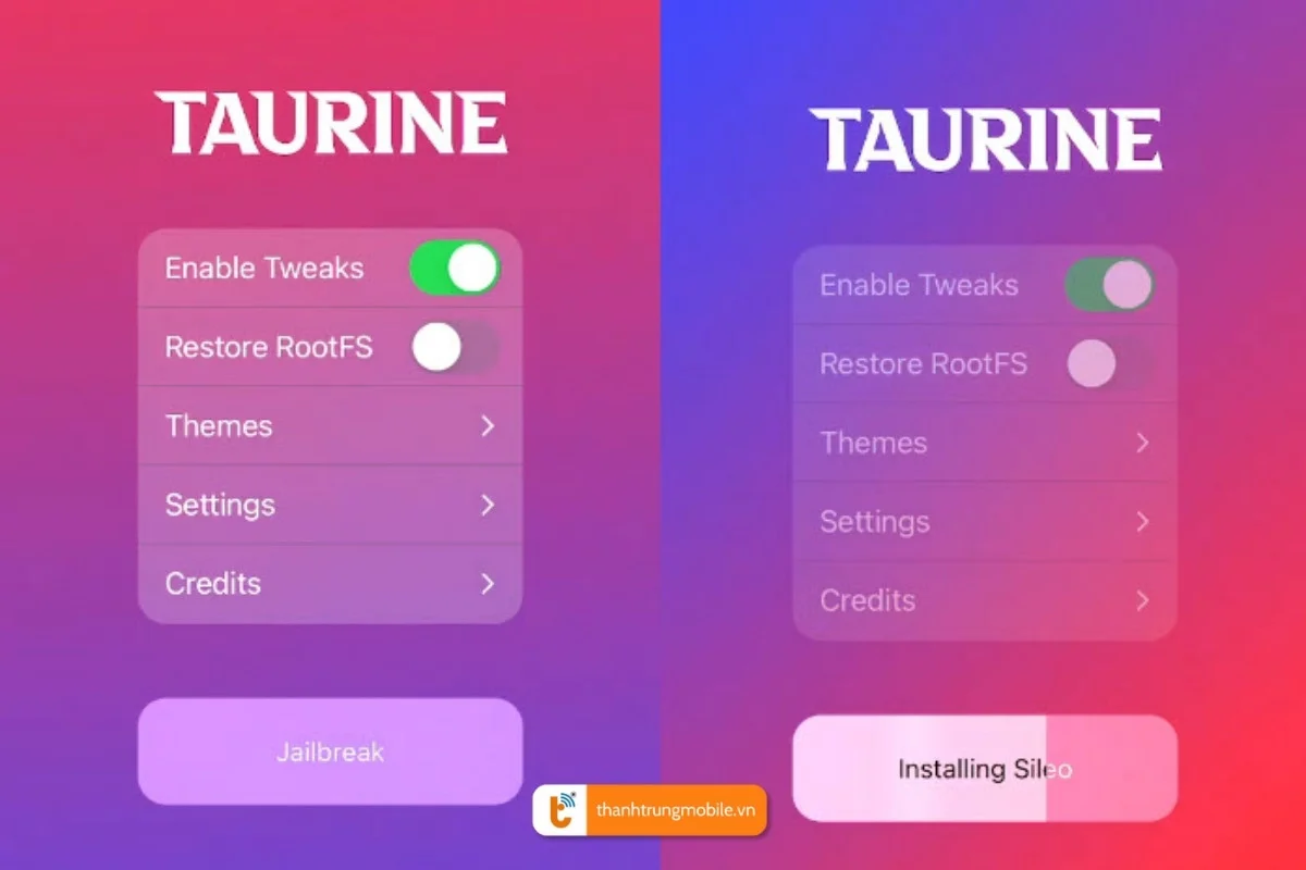 Thông tin Jailbreak Taurine trên Github a2