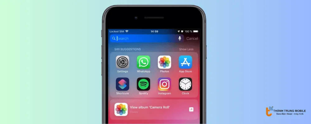 Tìm kiếm từ màn hình chính