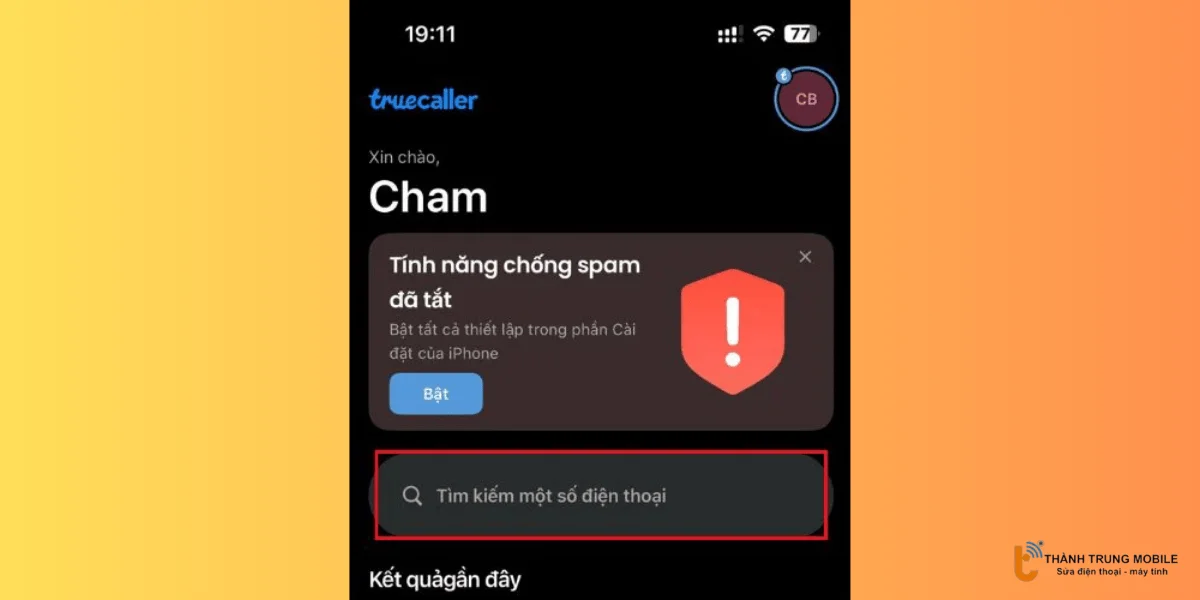 Tìm thông tin qua số điện thoại bằng Truecaller 