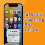 Cách bật nhanh tin cậy ứng dụng iPhone chưa đầy 1 phút