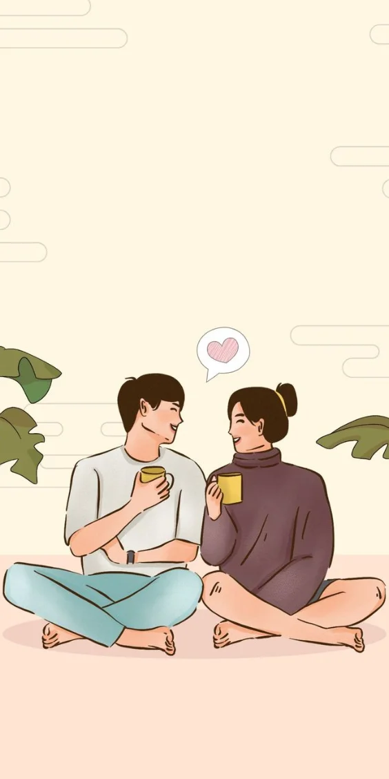 Tình yêu là khi em rót trà, anh ngồi đợi