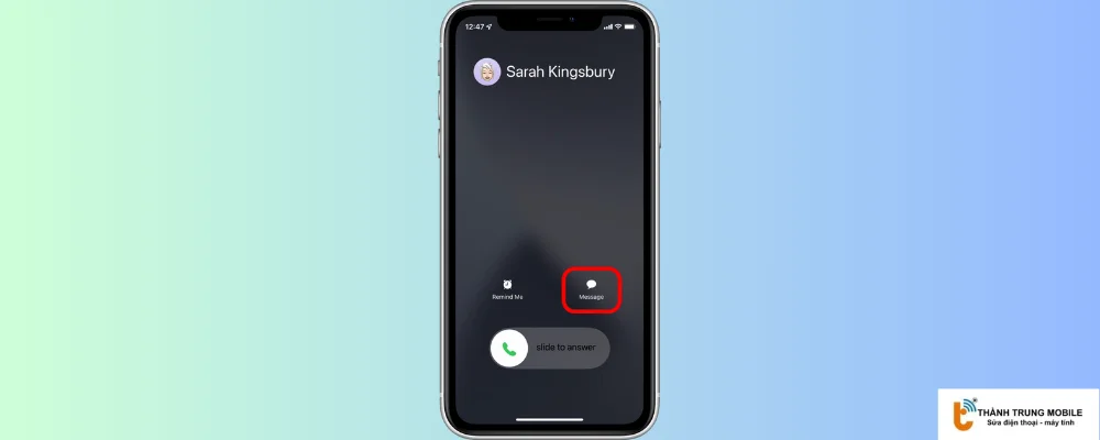 Trả lời điện thoại bằng tin nhắn