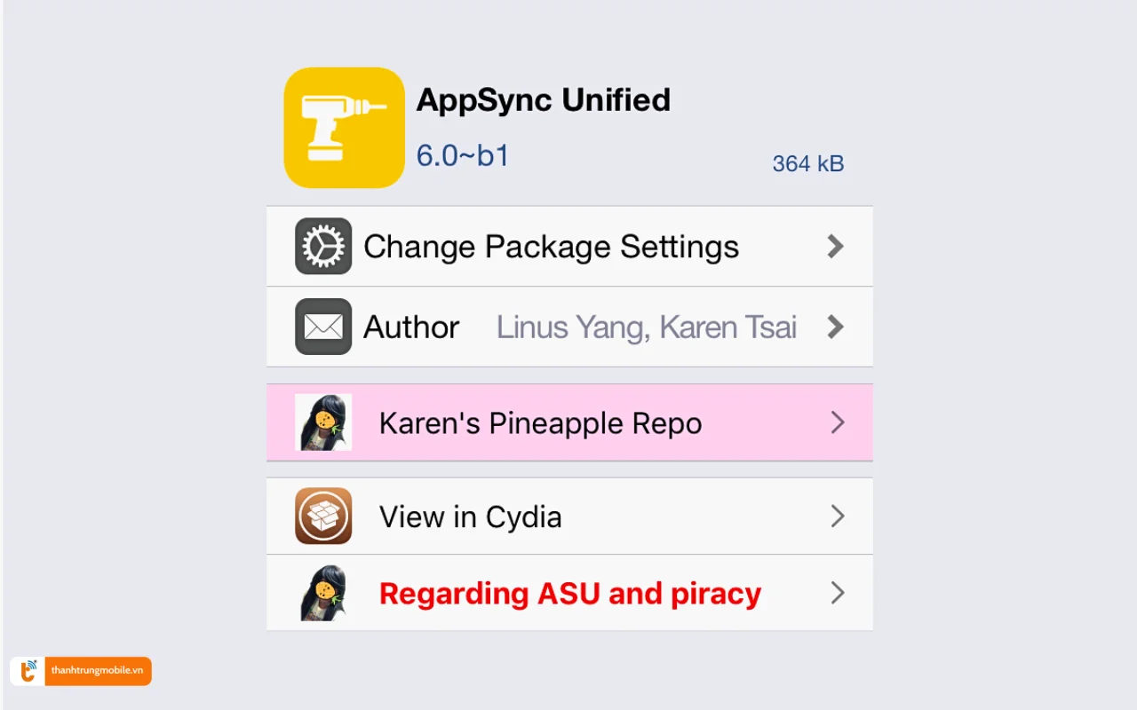Tweak mở rộng tính năng cài app và cá nhân hoá hệ thống Jailbreak