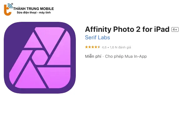 Ứng dụng Affinity Photo