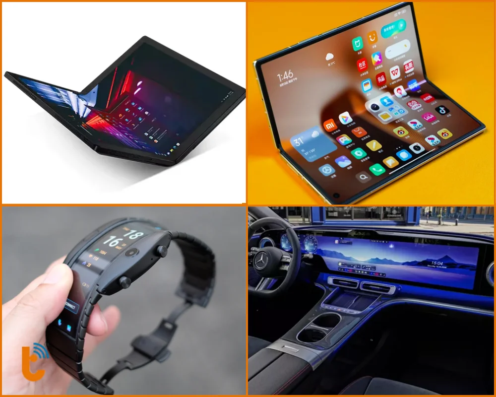 Ứng dụng thực tế của màn hình dẻo hiện nay