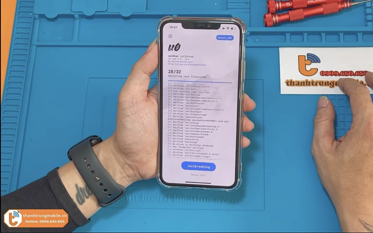 Hướng dẫn xoá Jailbreak Bằng UncOver