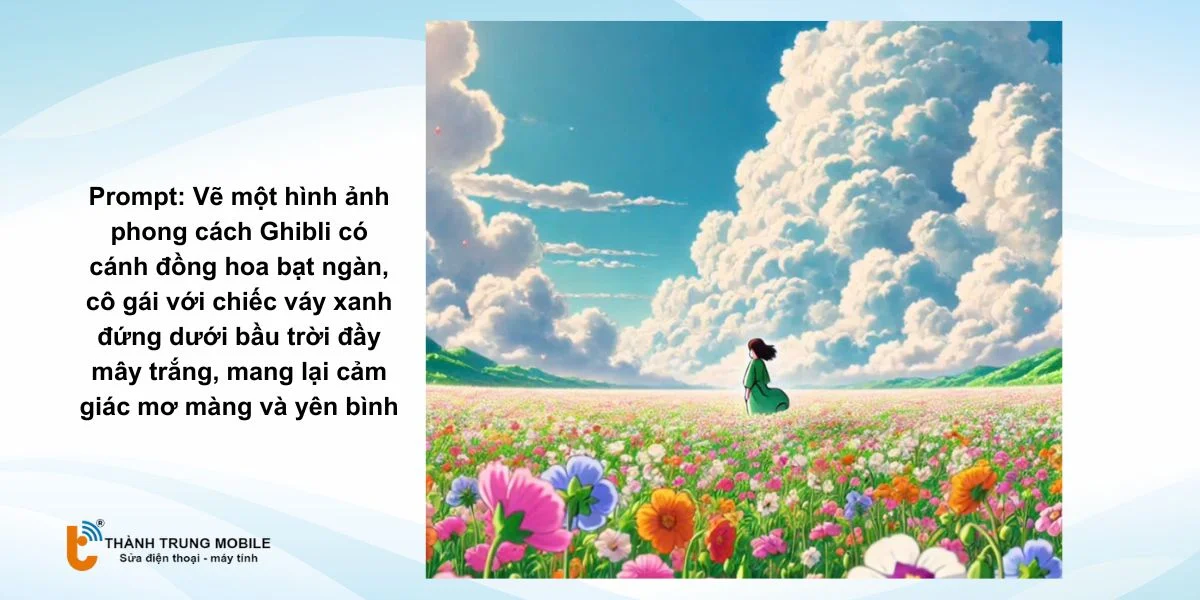 Tạo ảnh Ghibli từ prompt trên ChatGPT