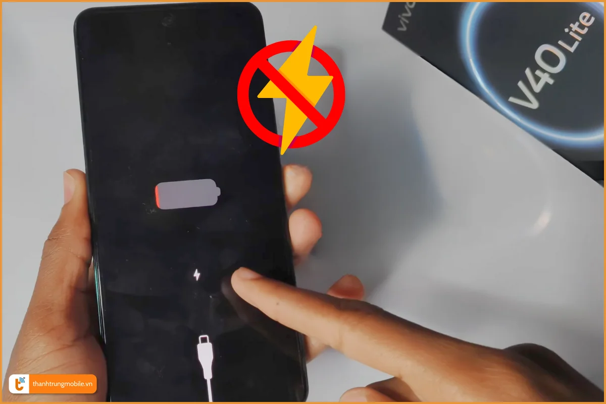 Vivo V40 lite lỗi không nhận sạc