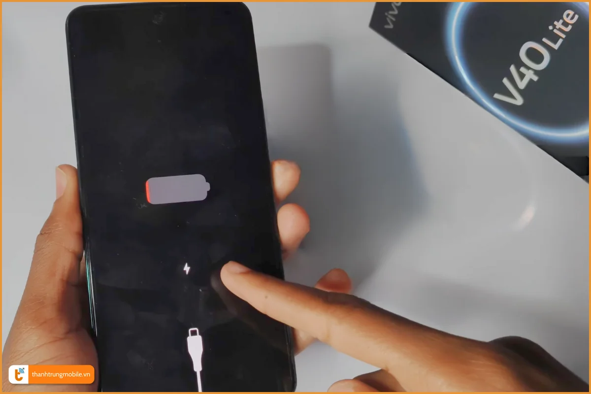 Vivo V40 lite lỗi pin chai sạc không vào