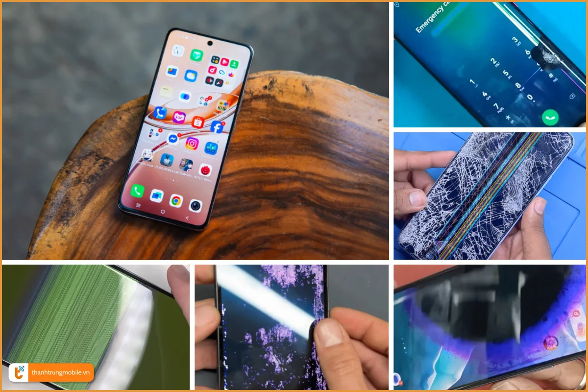 Vivo V50 lite 5G và các lỗi màn hình thường gặp