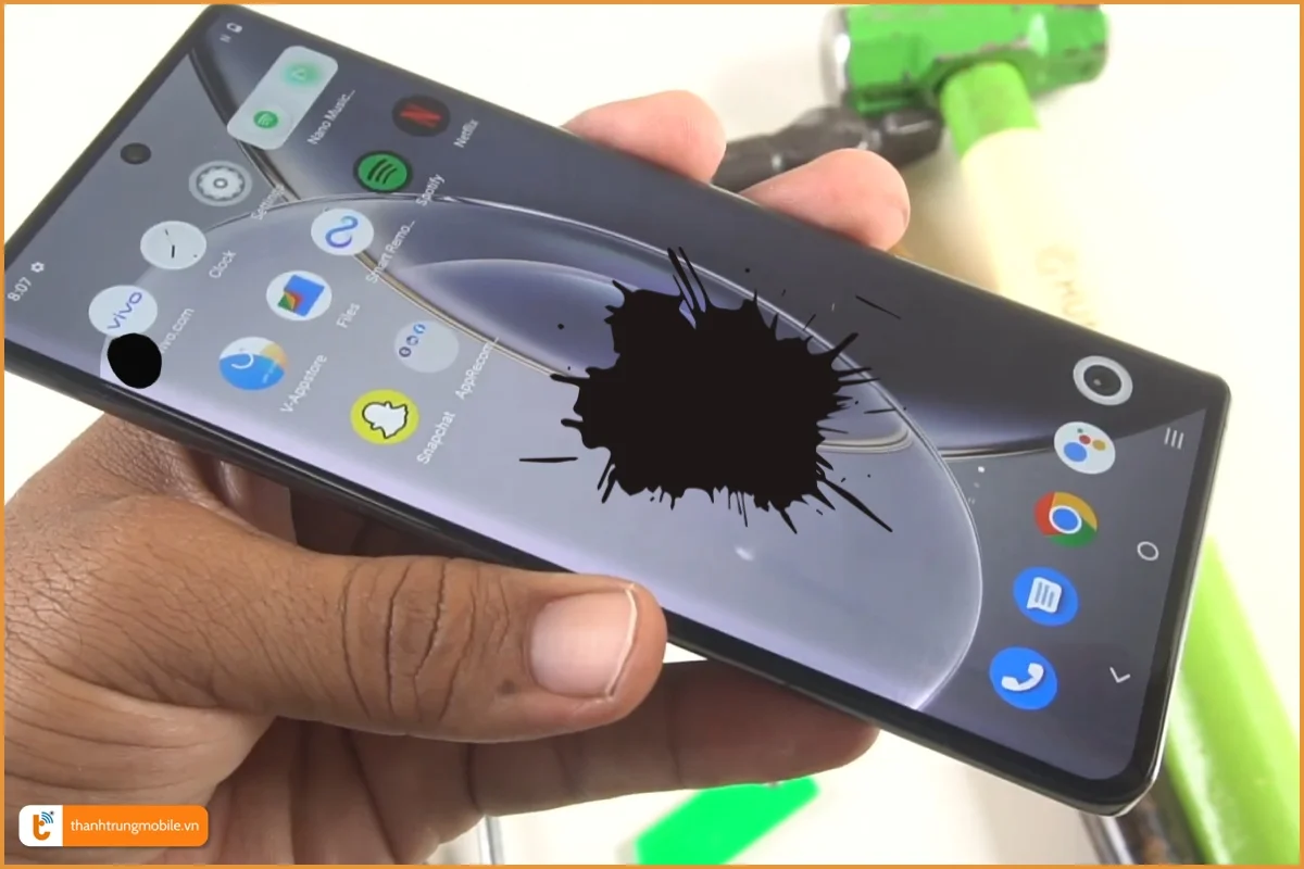 Vivo X90 màn hình đốm mực