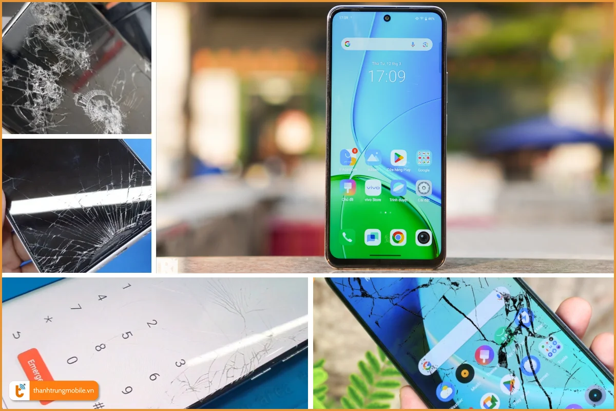 Vivo Y29 và các dấu hiệu bể vỡ mặt kính thường gặp