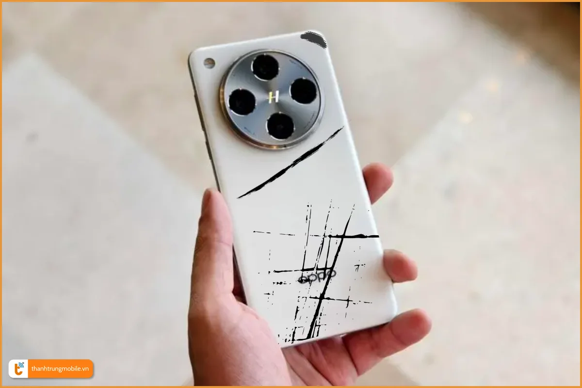 Vỏ Oppo Find X8 Pro trầy xướt, bong tróc sơn cần thay mới