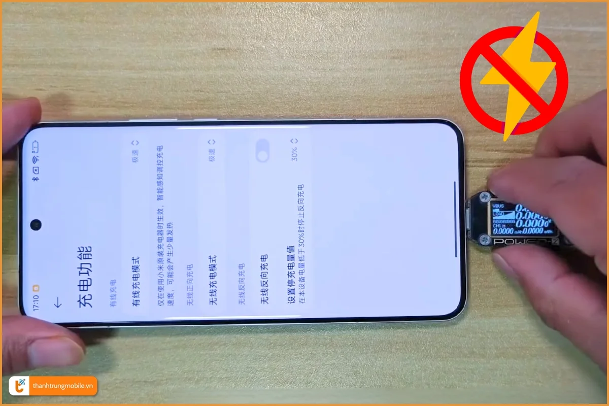 Xiaomi 15 Ultra không nhận sạc