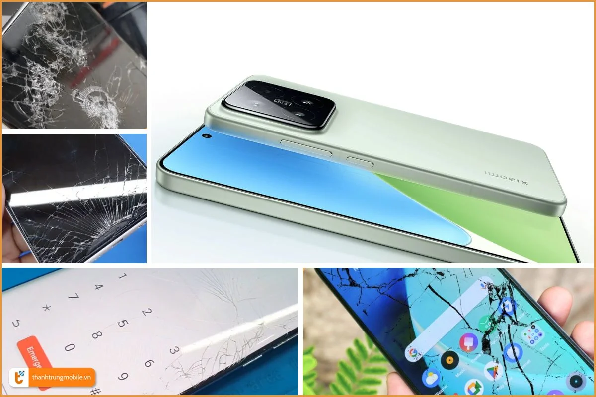 Xiaomi 15 và dấu hiệu bể vỡ mặt kính thường gặp