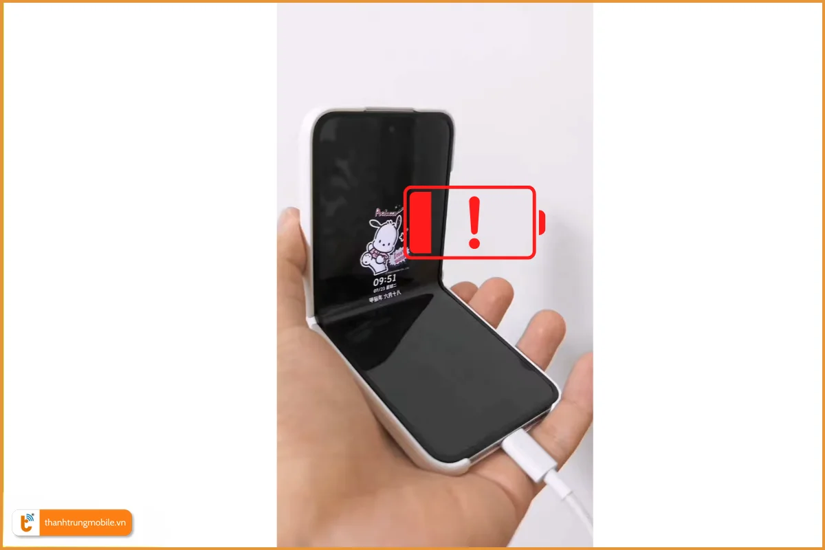 Xiaomi Mix Flip lỗi pin sạc không vào
