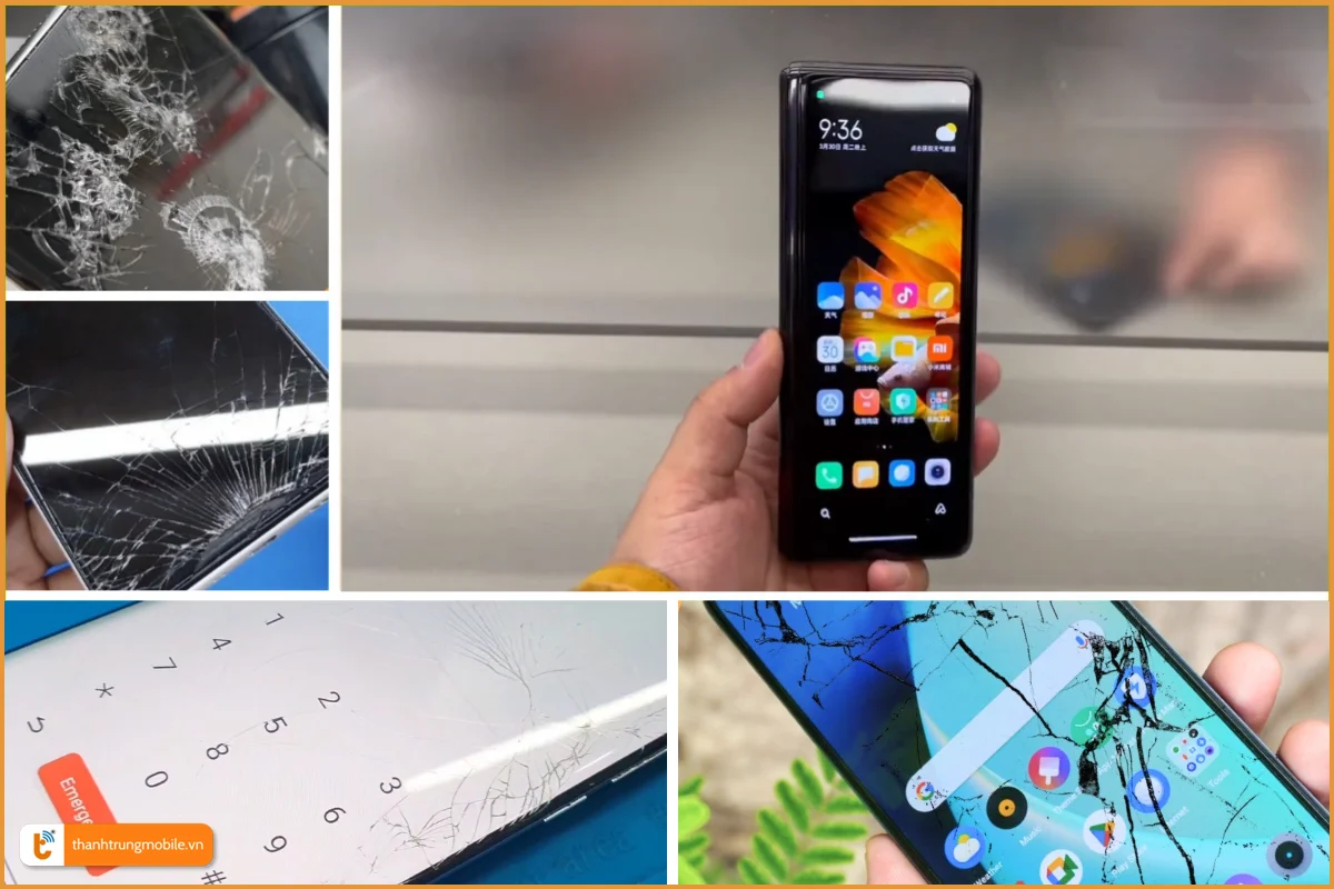 Xiaomi Mix Fold và các dấu hiệu bể vỡ mặt kính thường gặp