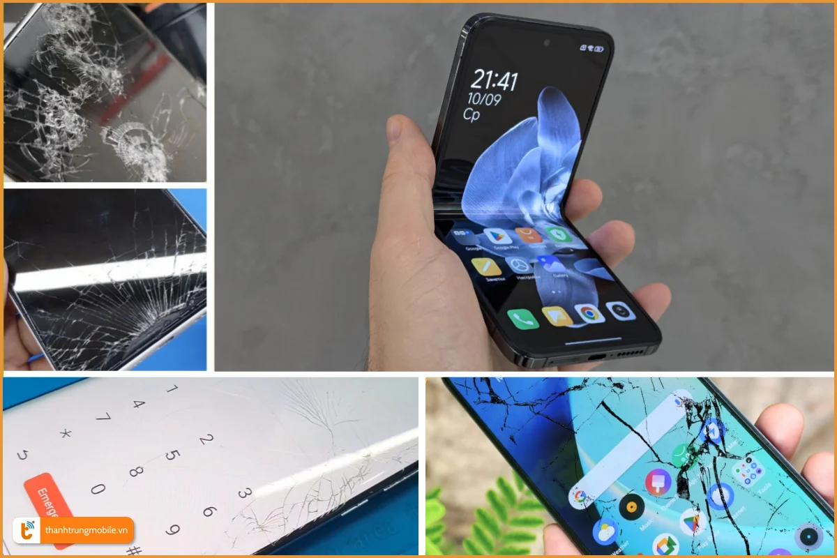 Xiaomi Mix lip và các dấu hiệu bể vỡ mặt kính thường gặp