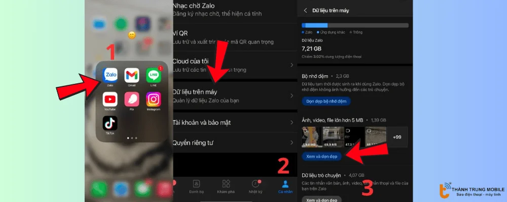Xóa hình ảnh, video, file đính kèm không cần thiết trên Zalo